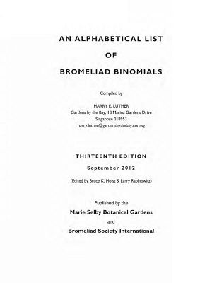 Luther - An Alphabetical List of Bromeliad Binomials - XIII.jpg
